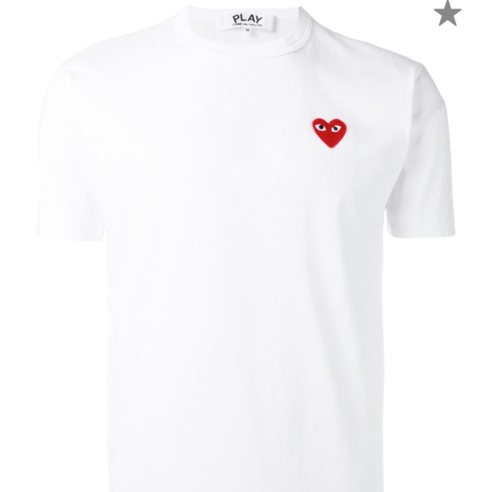 Comme Des Garçons Plain White T-Shirt
